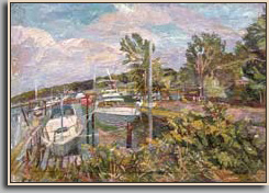 MONROE MARINA 2007 oil/paper 25½" x 36½"